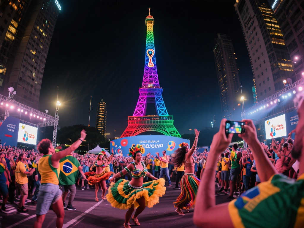 世界杯倒计时活动在全球多城同步举行